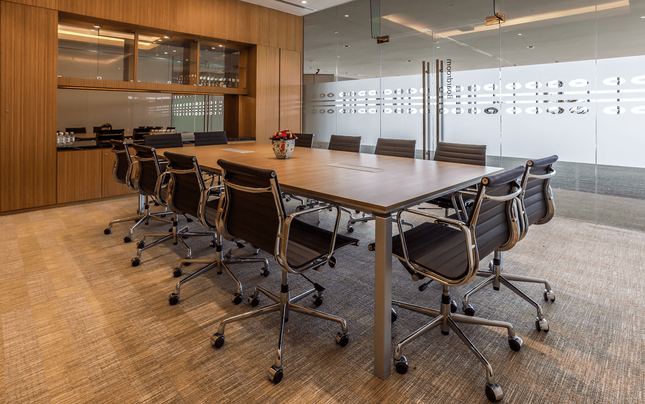 Boardroom that can seat up to 12 persons for those who needs a quick and convenient meeting space.
