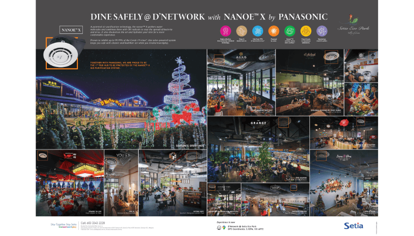 DINE SAFELY @ D'NETWORK with NANOE™X by PANASONIC