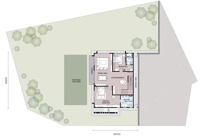 Carissa 1 Floor Plan (Lower Ground Floor)