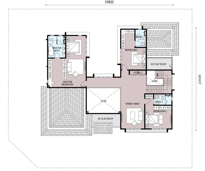 Fittonia 1 Floor Plan (First Ground Floor)