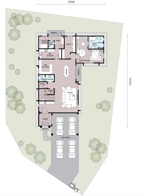 Bambusa 2 Floor Plan (Ground Floor)