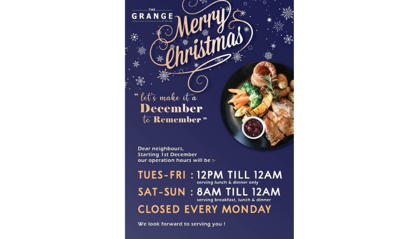 The Grange: New Opening Hours