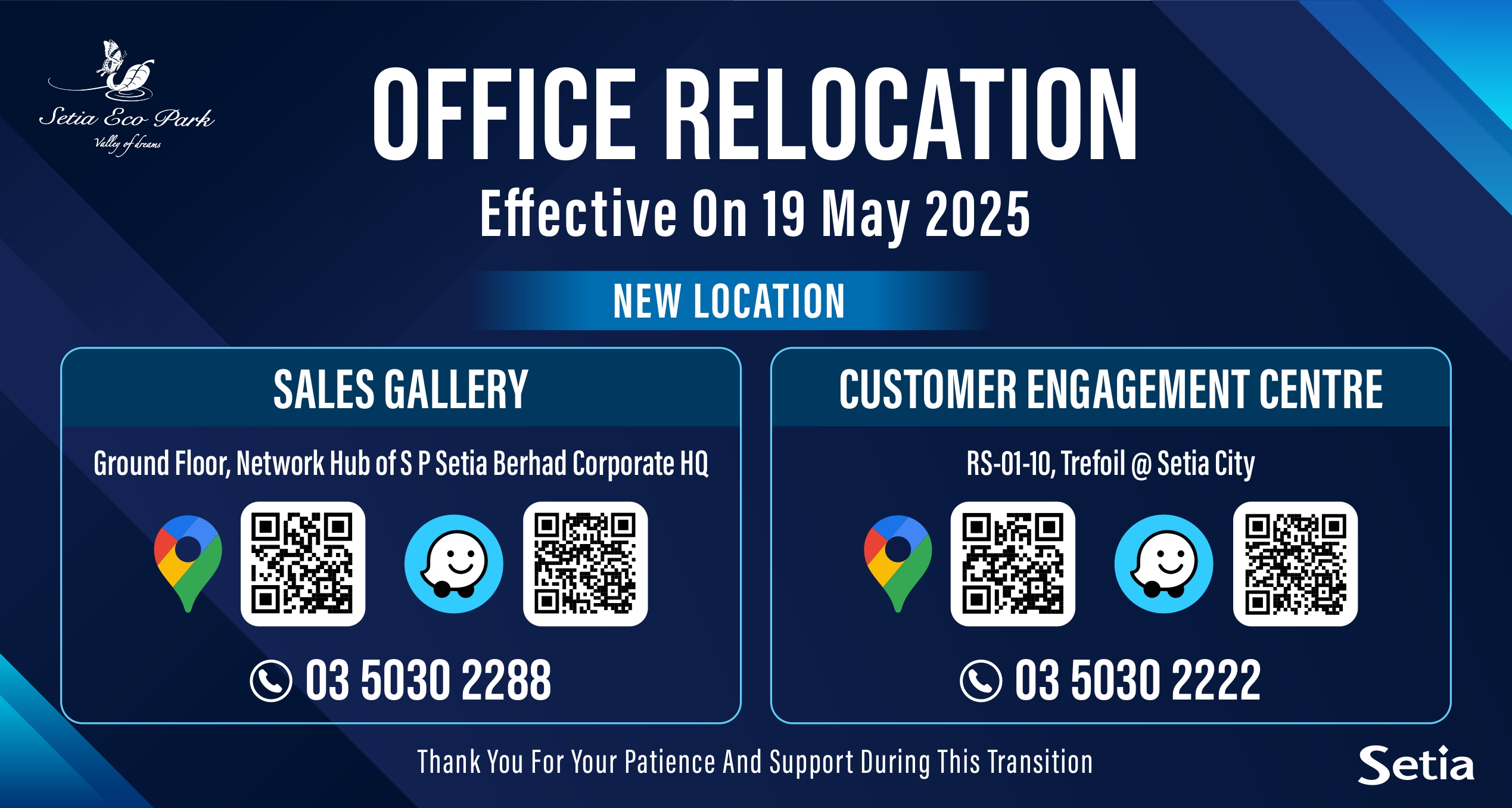 Setia Eco Park Relocation 2025