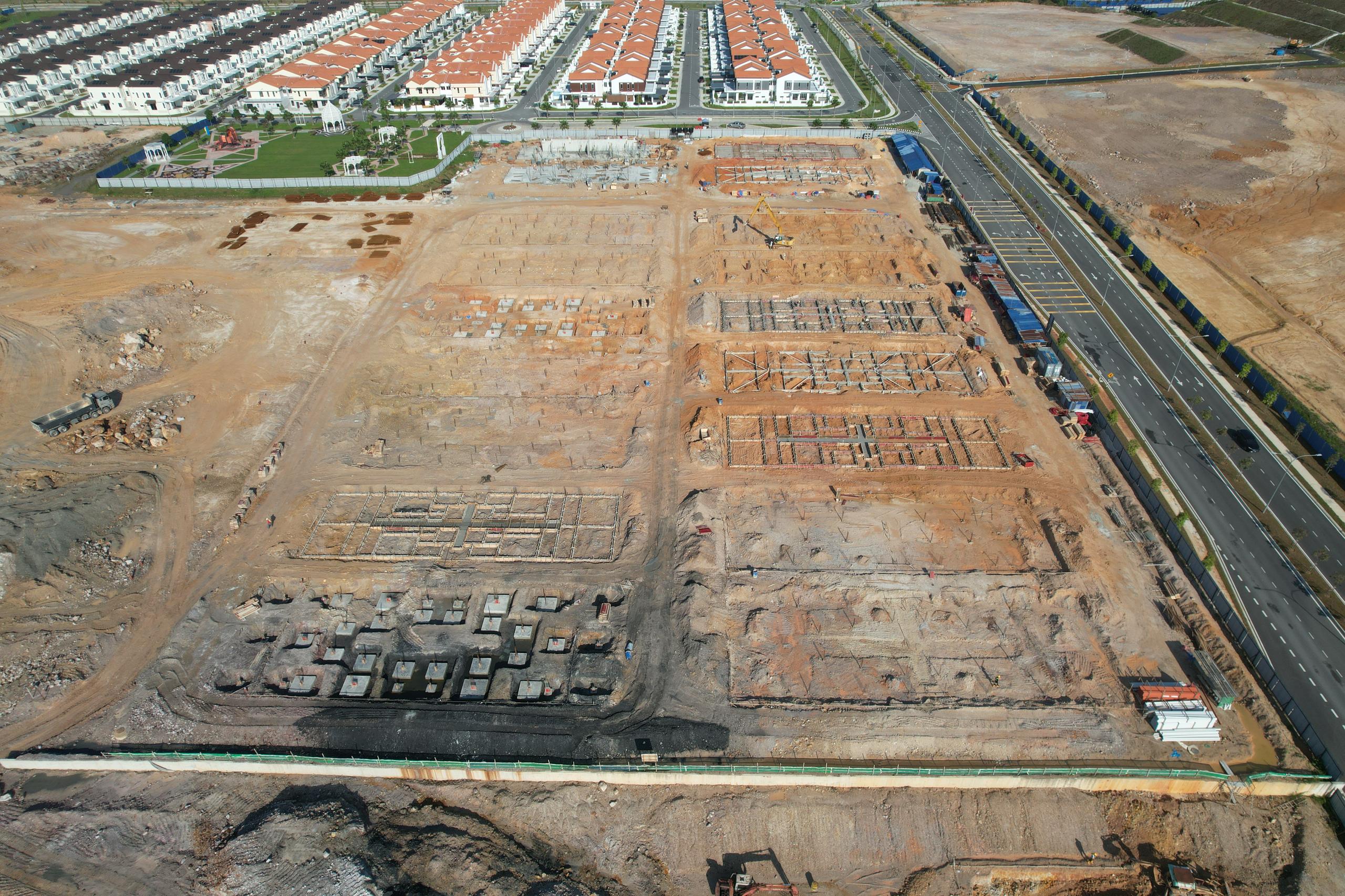 The foundation of the said building in progress as of 29 Aug 2025