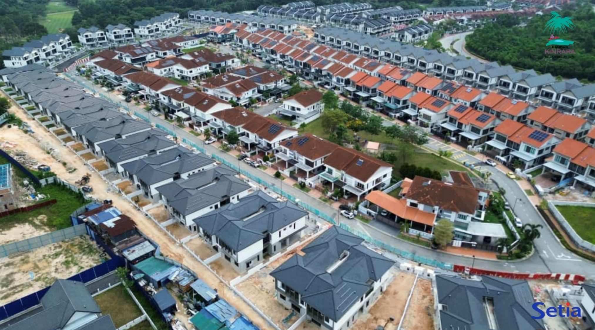 Anggun Villa as at 29/03/2026 - The drains serving the said building is currently in progress.