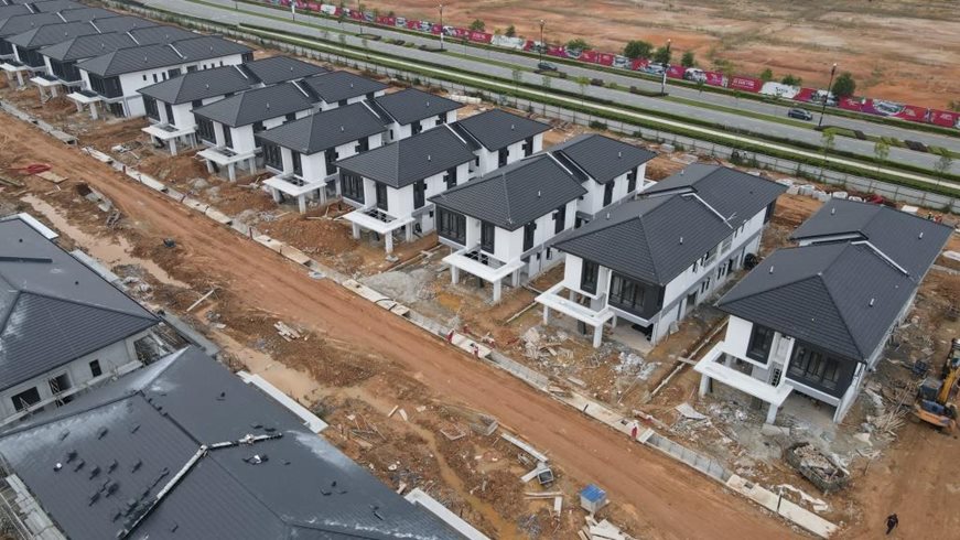 Ambrosia I as at 5/5/2025 - The roofing, internal and external finishes, including the wall and sewerage works serving the building are currently in progress.