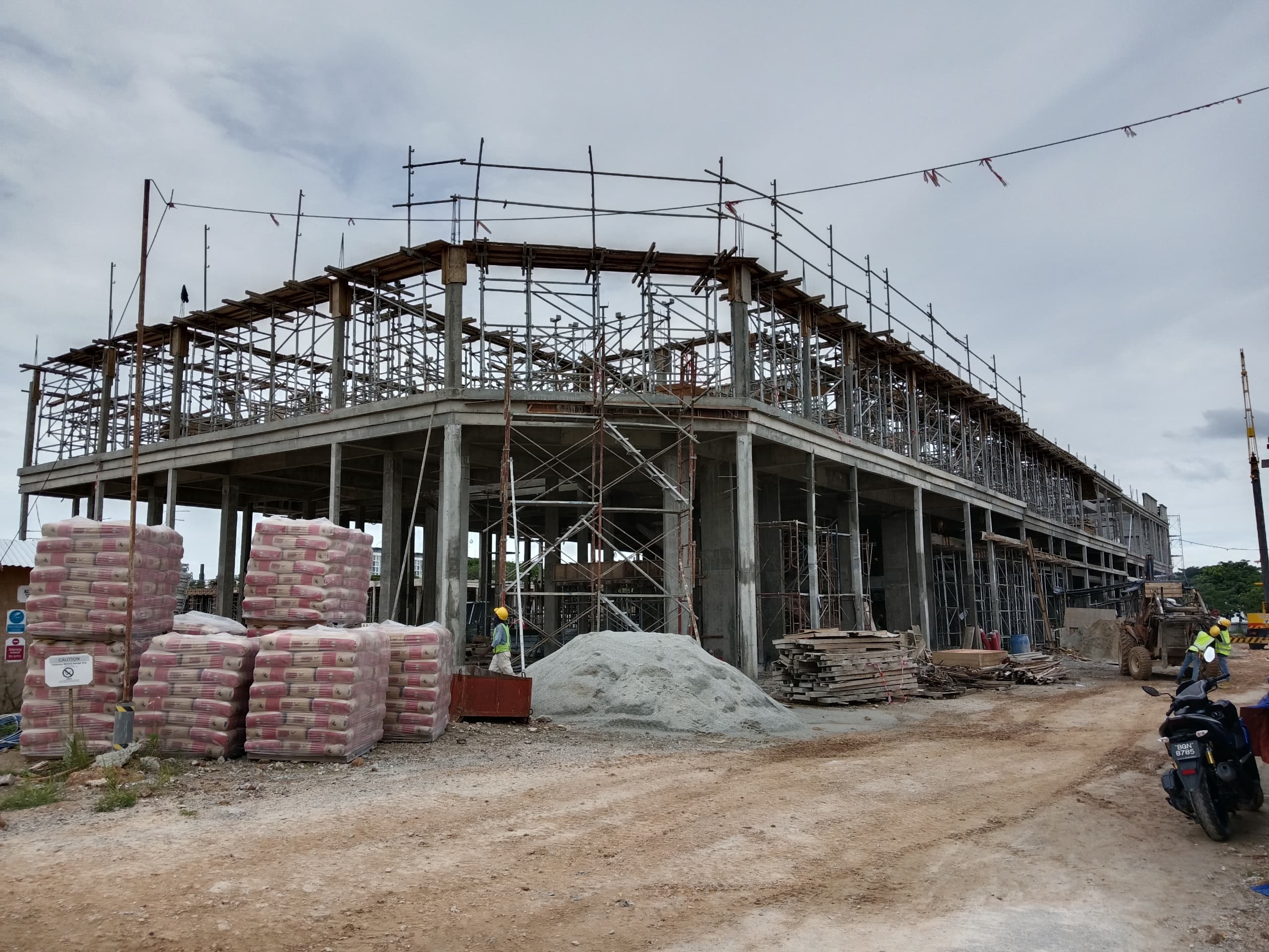 As of Apr 2025 – Structural Works and Brickworks of The Said Building in Progress