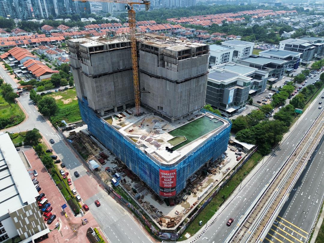 Phase 6F - Temasya Prisma Serviced Apartment - Architectural and super-structure work at Wing A and Wing B in progress. (9/3/2026)