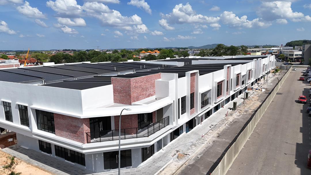 External plastering work in progress as of 18/03/2026.