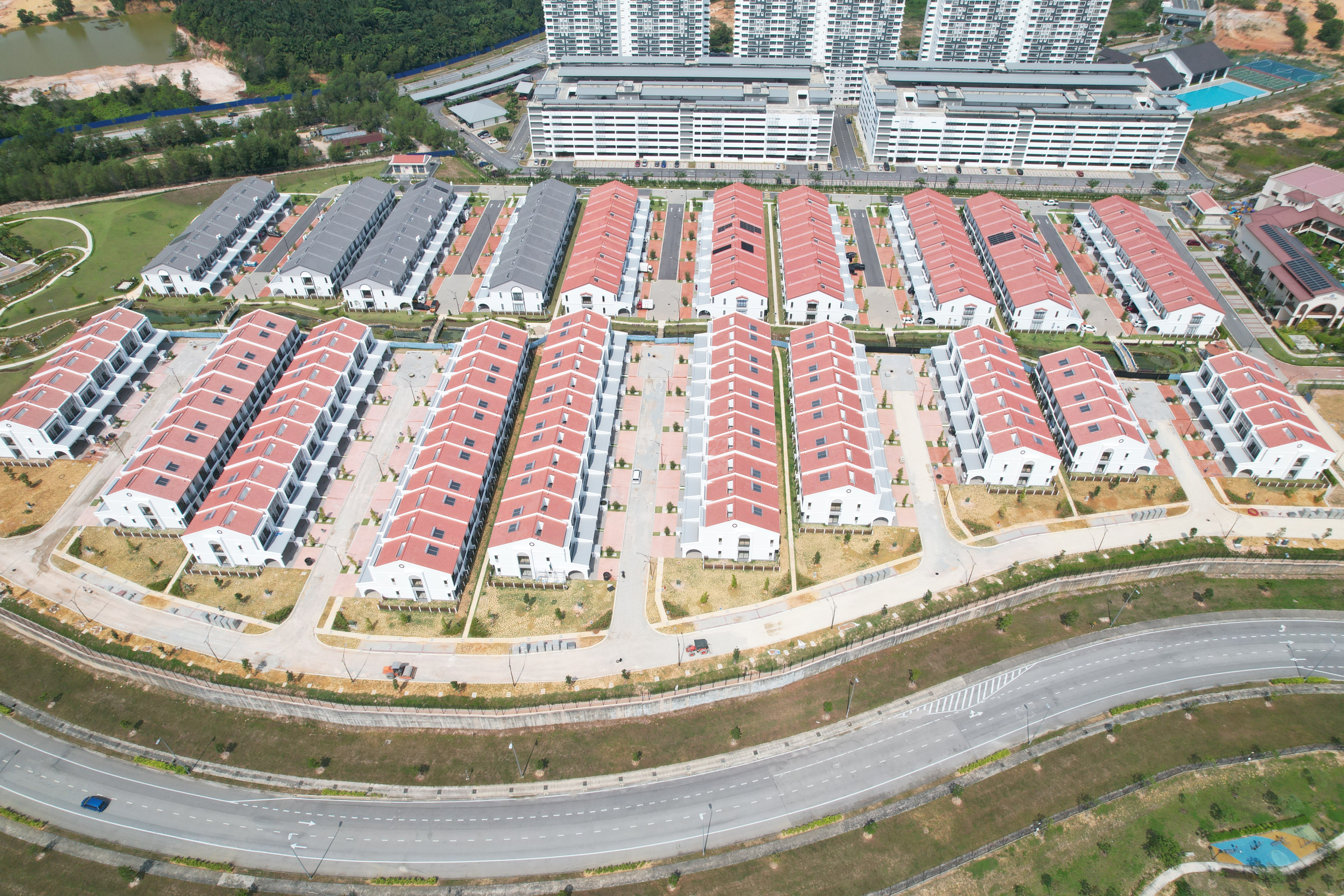 As of Aug 2025 – The Roads Serving The Said Parcel Works In Progress.