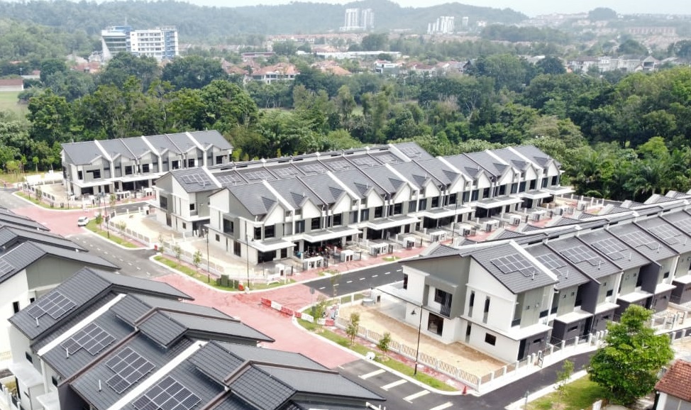 Site photo Bandar Kinrara Irama Villa 3 Phase 7A4C as at 22/07/2025 - 75% site progress -  The roads serving the said building.