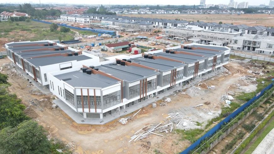 Bayu Avenue as at 5/5/2025 - The electrical and plumbing works for the building are currently in progress.