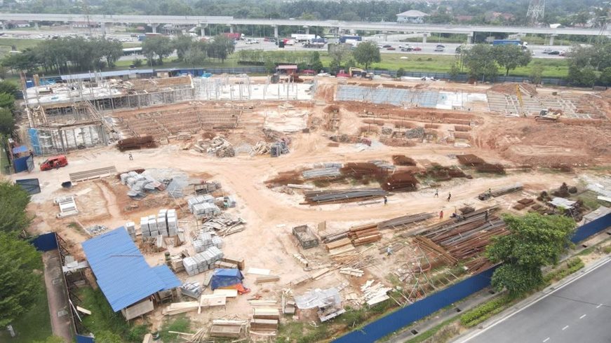 Bayu Prisma as at 7/3/2025 - The foundation work of the building is currently in progress.