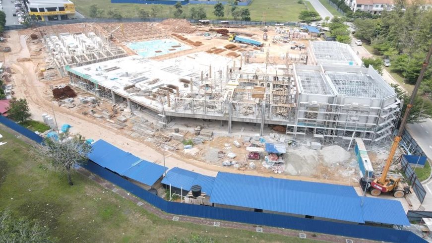 Bayu Prisma as at 5/5/2025 - The foundation work of the building is currently in progress.