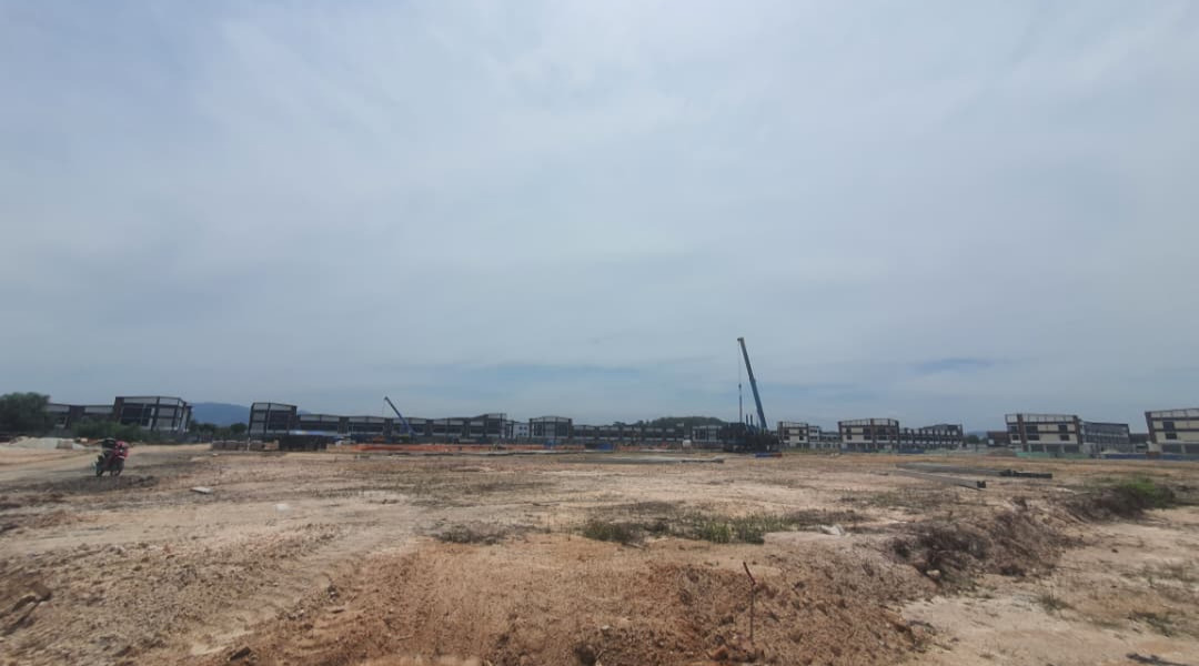 The foundation in progress as of 22 Feb 2026