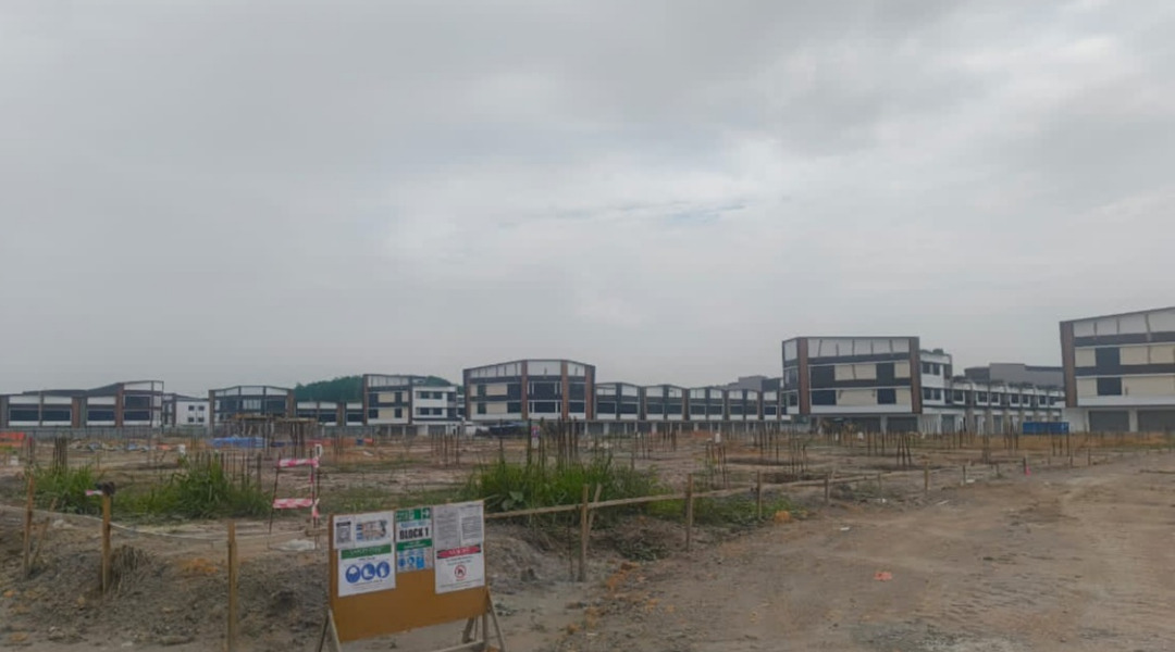The foundation of the said property in progress as of 22 April 2026