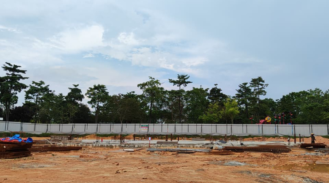 The foundation of the said Building in progress as of 22 April 2026  