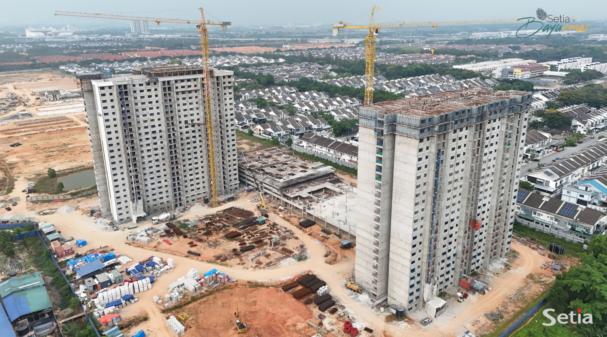 Pangsapuri Bayu Impian as at 29/3/2026 - Stage 2 (b) & (c) - The structural framework & walls of the said building are currently in progress.