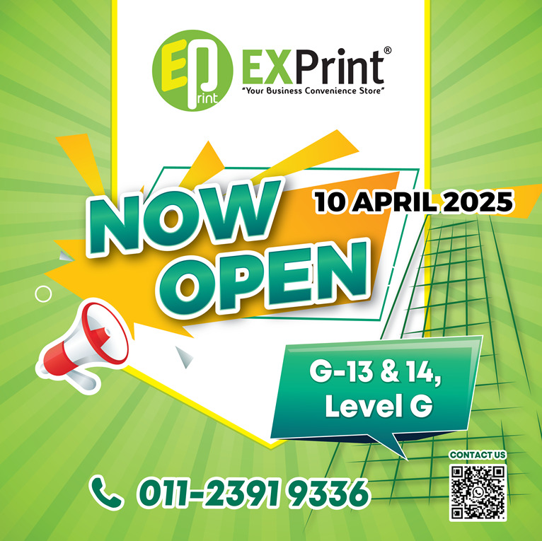 The grand opening of EXPrint outlet @ 📍INC, KL Eco City
