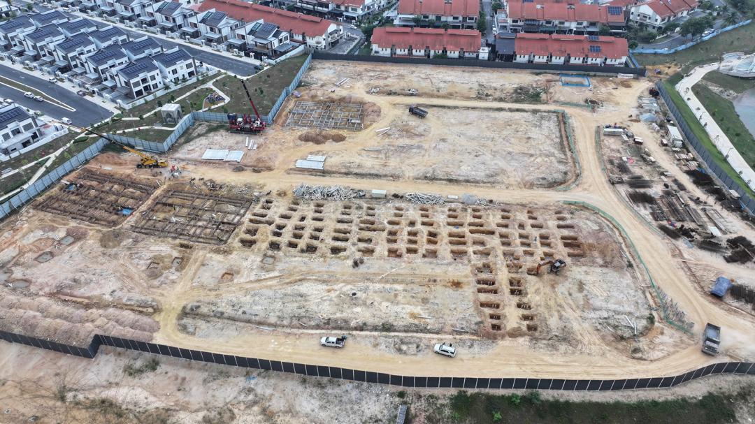 Phase A6-06 Casa D'Arcadia - Piling work in progress (6 Apr 2026)