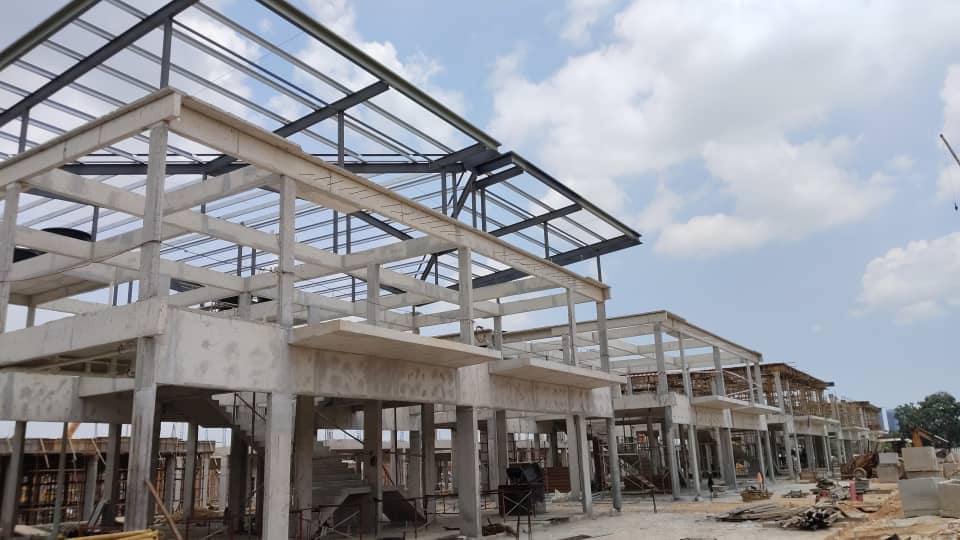 Kingfisher as at 31/08/2026 - The structural framework of the said Building in progress.