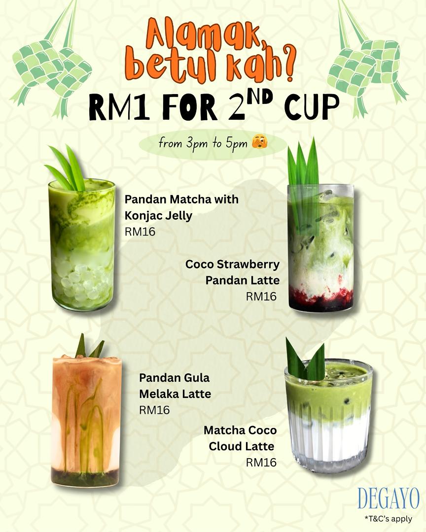 Alamak, betul kah? RM1 FOR 2ND CUP! 🤩🌙